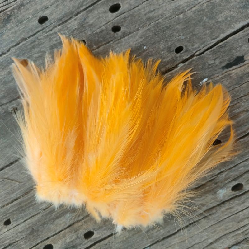 CMF Strung Hackle Peach, CMF Fly Tying, Strung Hackle, Fly Tying Materials