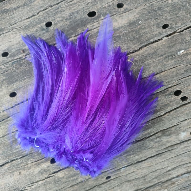 CMF Strung Hackle Purple, CMF Fly Tying, Strung Hackle, Fly Tying Materials