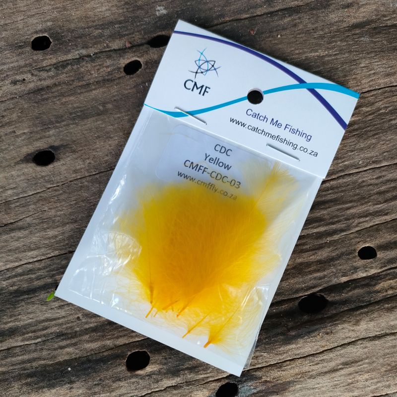 CMF CDC Yellow, CDC feathers for fly tying, CMF Fly Tying Materials