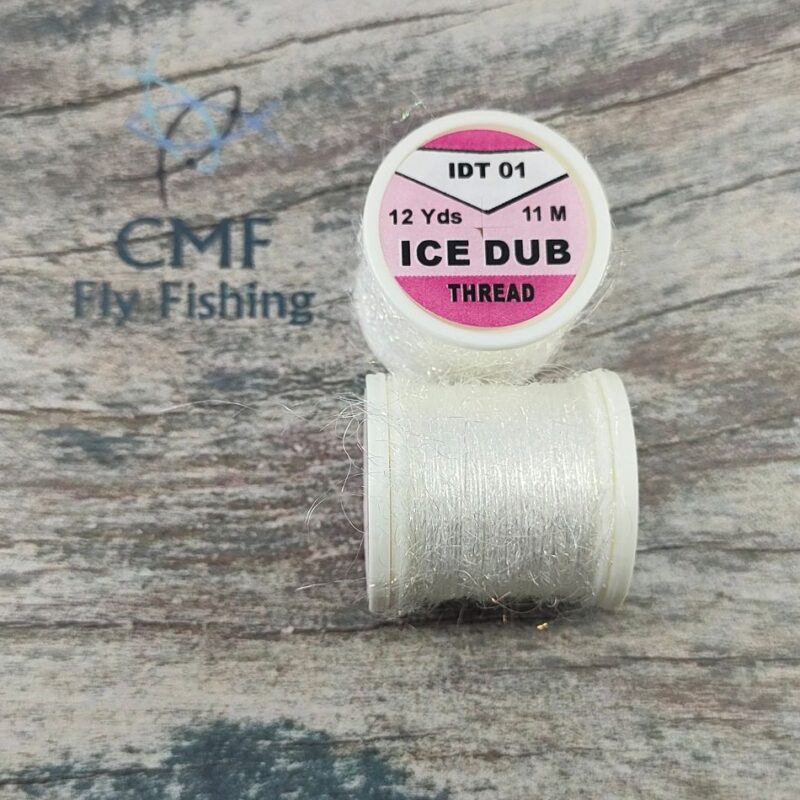 Hends Ice Dubbing Threads White, CMF Fly Tying, Fly Tying Threads, Fly Tying, Fly Fishing