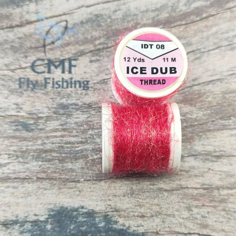 Hends Ice Dubbing Threads Red, CMF Fly Tying, Fly Tying Threads, Fly Tying, Fly Fishing